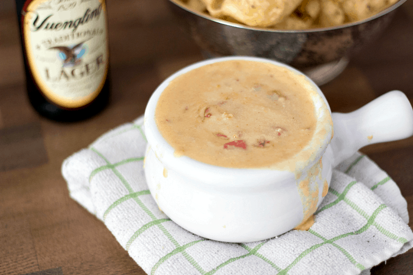 This jalapeno beer queso recipe is done in less than 30 minutes and is delicious. It is the perfect football game time snac