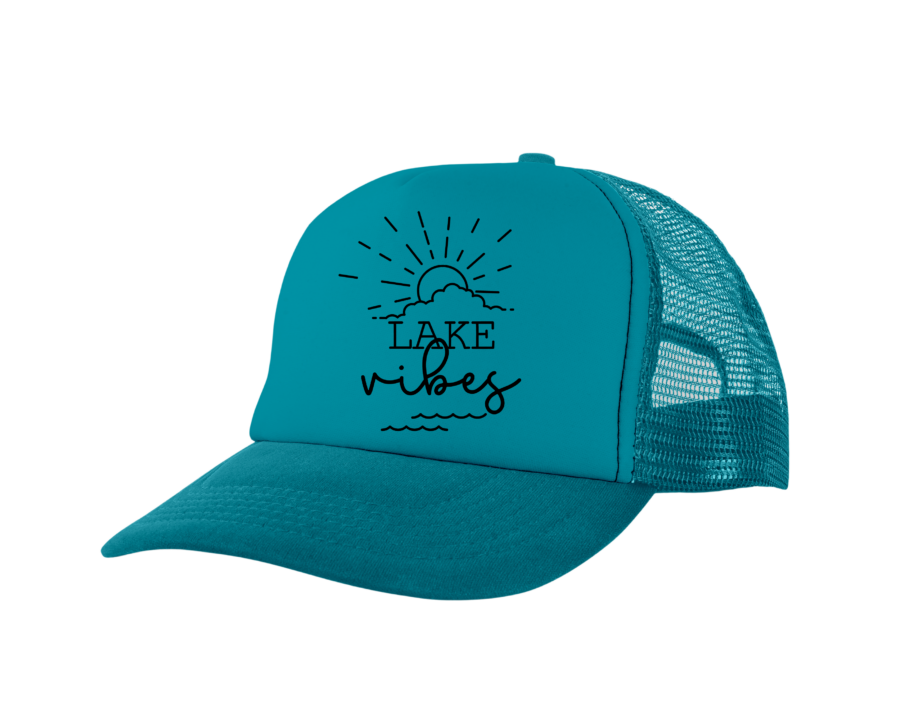 Lake vibes SVG design on a hat