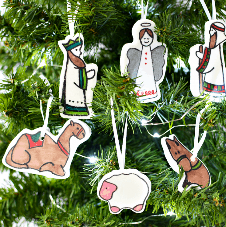 DIY Nativity Christmas Ornament Crafts for Kids {And Adults!}