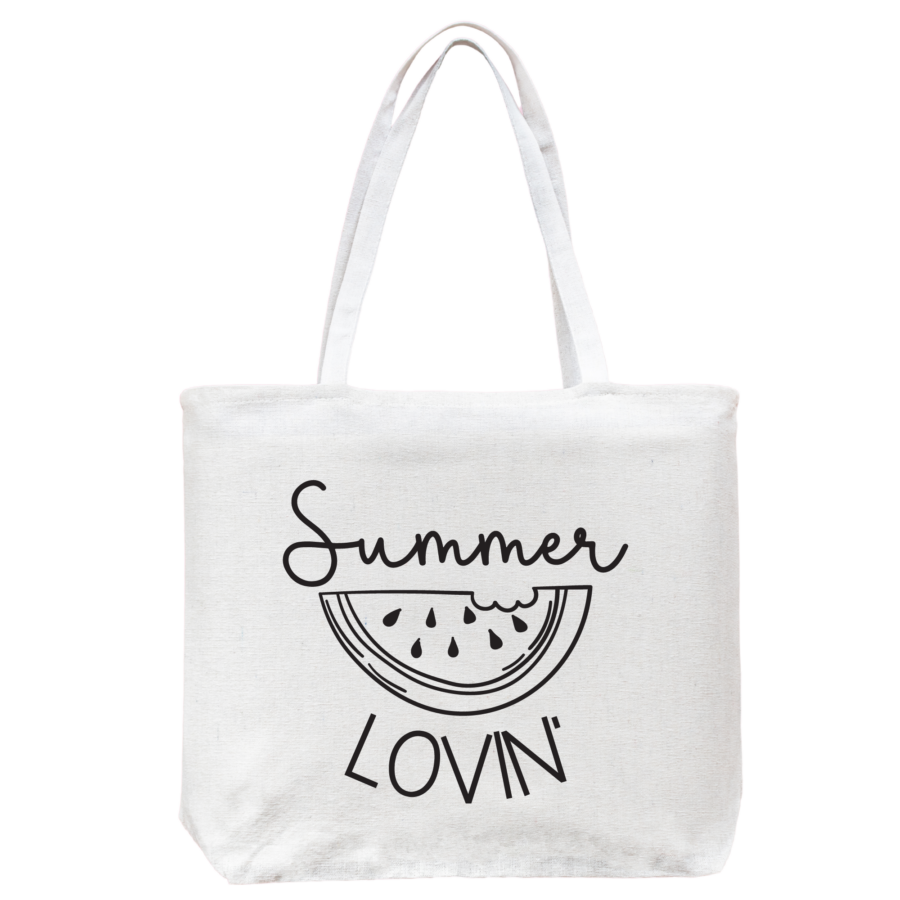 Summer Lovin' watermelon tote bag