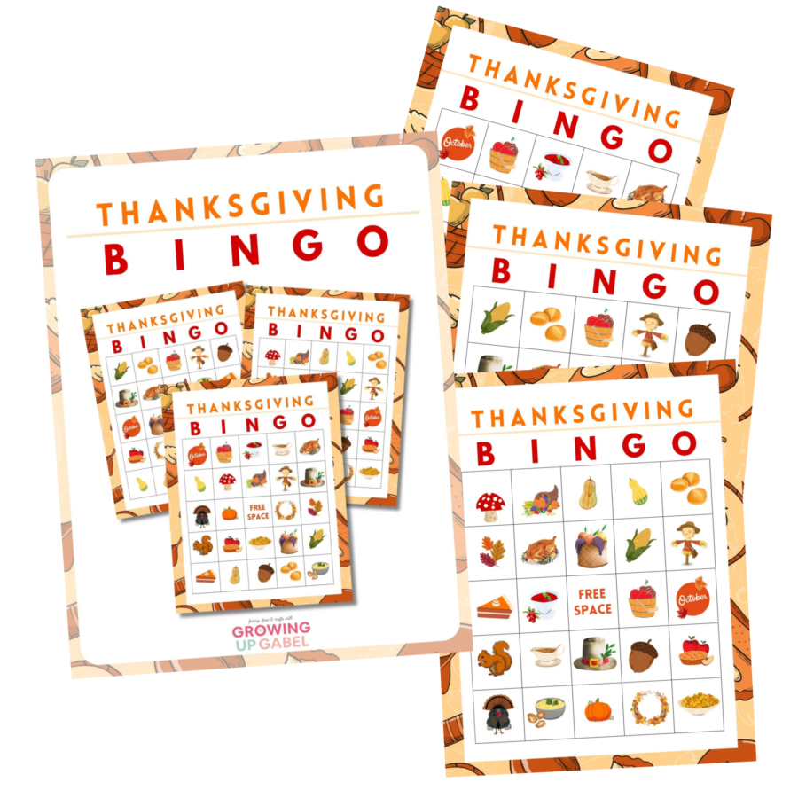 Thanksgiving Bingo cards